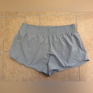 Nike Women's High Waist Athletic Shorts - Light Blue